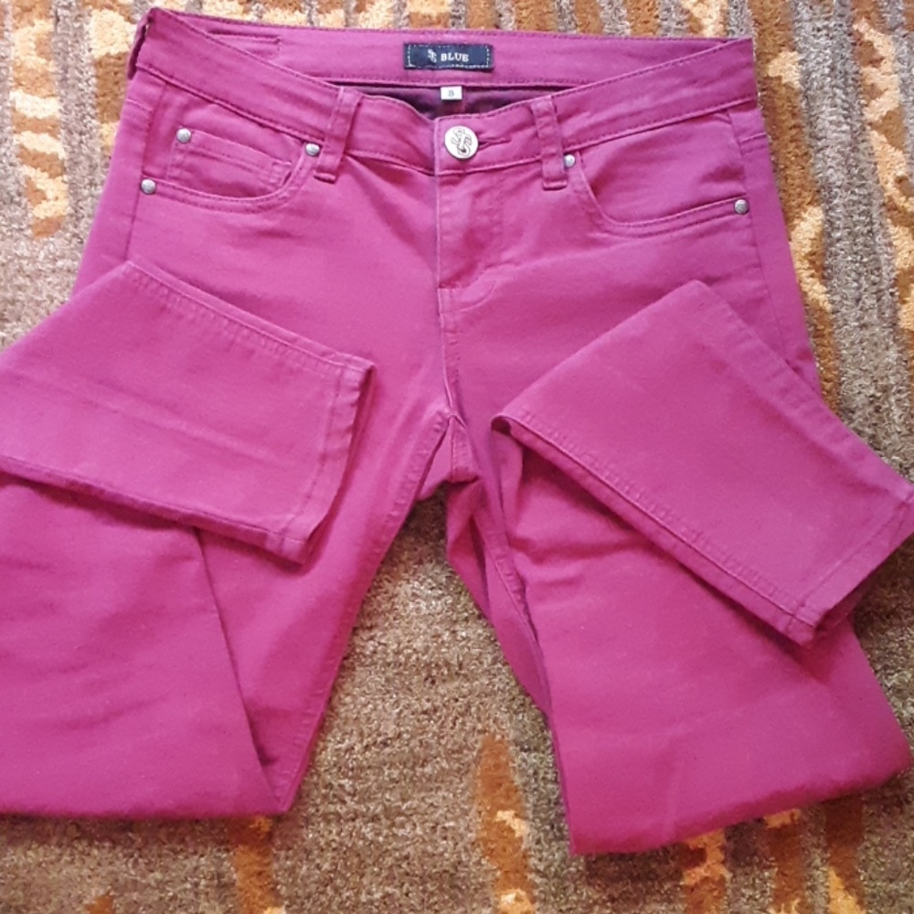 STS BLUE Magenta Skinny Jeans 3